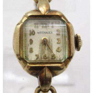 Vtg Women Wittnauer 10K RGP Hand Wind Analog 16mm Watch (H802)